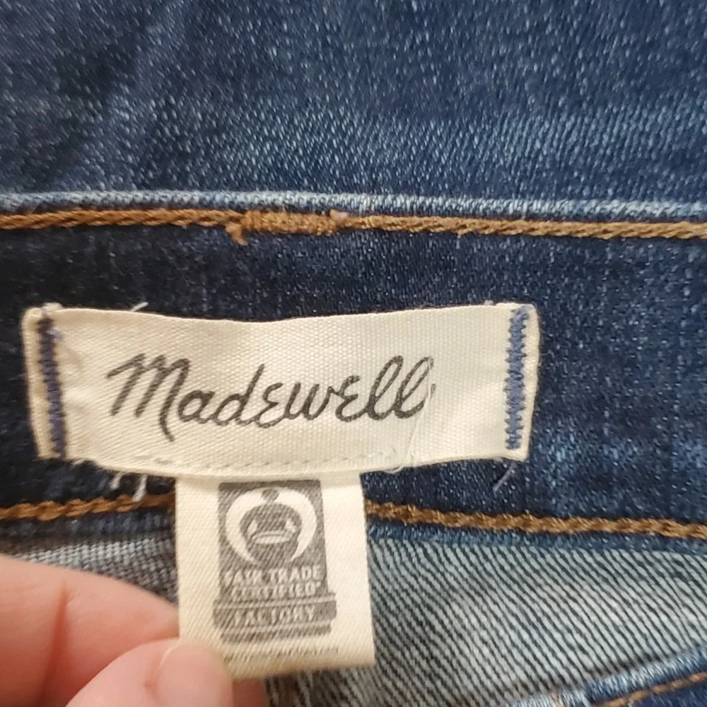 Madewell Skinny Flare Jeans Womens 26‎  Retro Y2K Blue Denim Stretch Fits 28x31